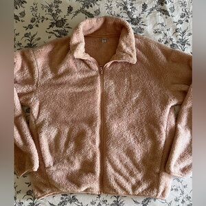 UNIQLO | Fleece Jacket - Size S (Blush Pink)